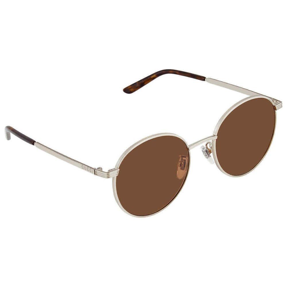 NEW Gucci Brown Round Unisex Sunglasses